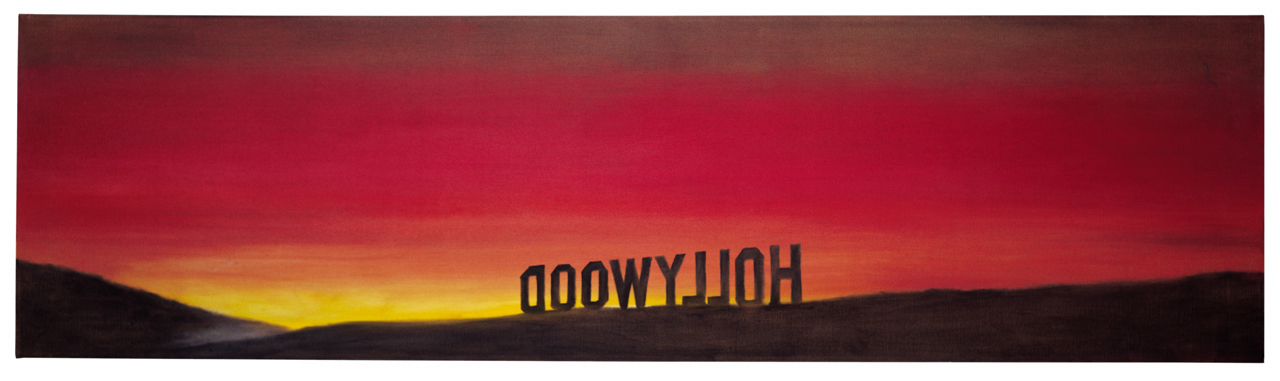 An exhibition of work by American artist and photographer Ed Ruscha