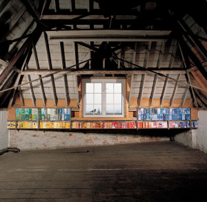 A piece by Jac Leirner in A Moment of Grace at Modern Art Oxford